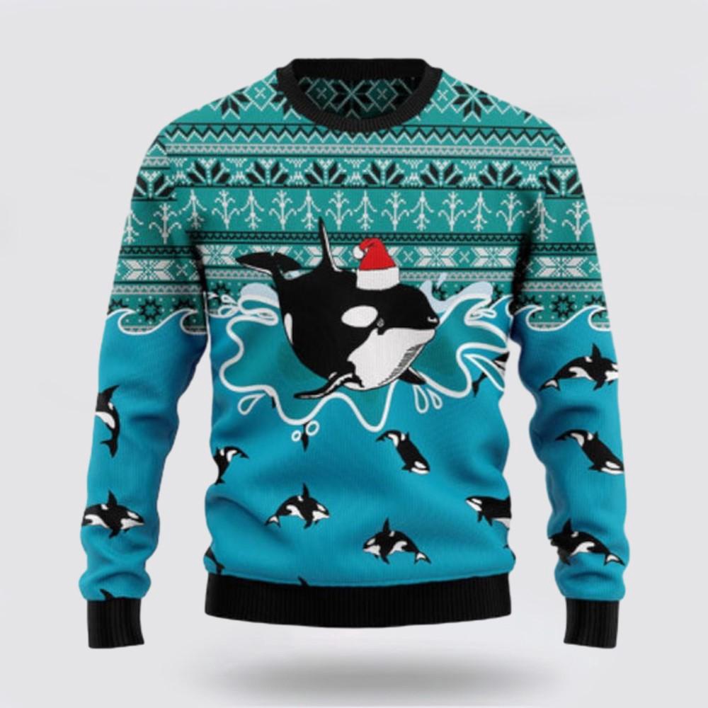 Whale Santa Claus Ugly Sweater Funny Santa Sweaters 1 Tee R2rdpl.jpg