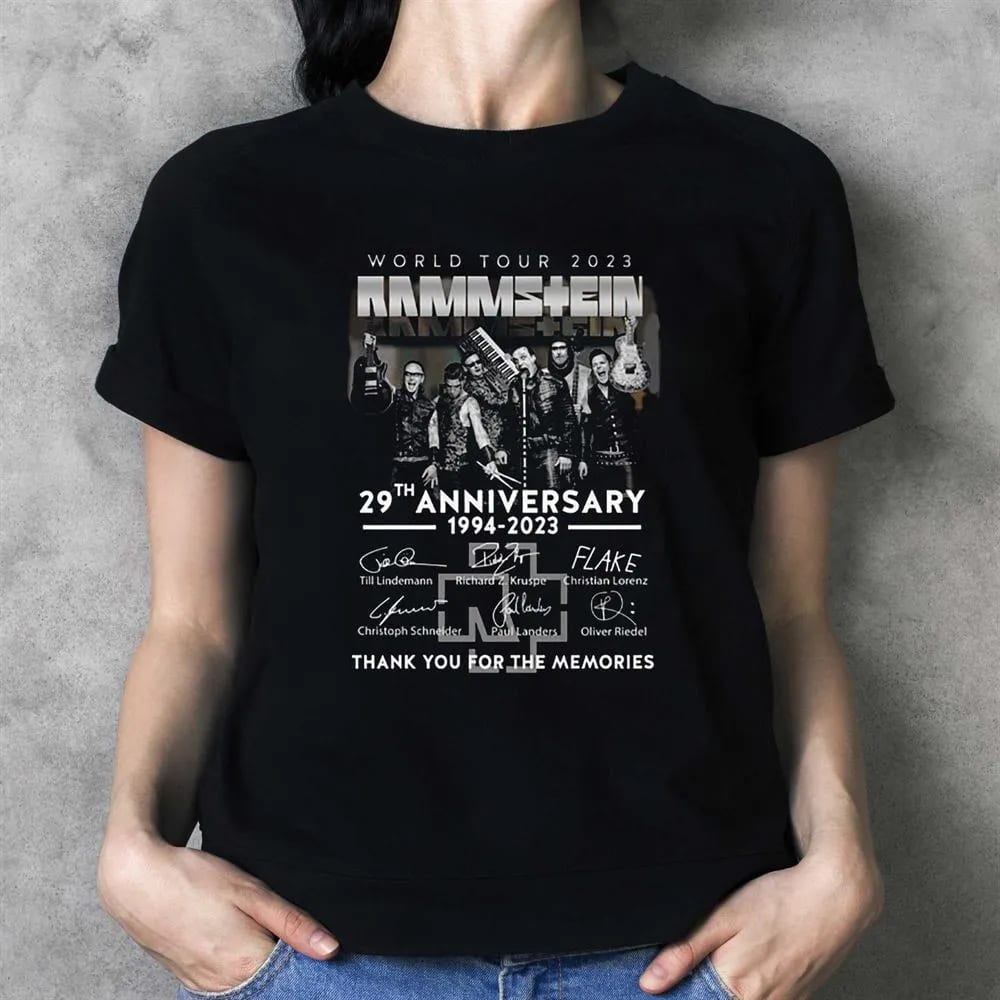 World Tour 2023 Rammstein 29th Anniversary 1994 2023 Thank You For The Memories T Shirt D3alxq.jpg