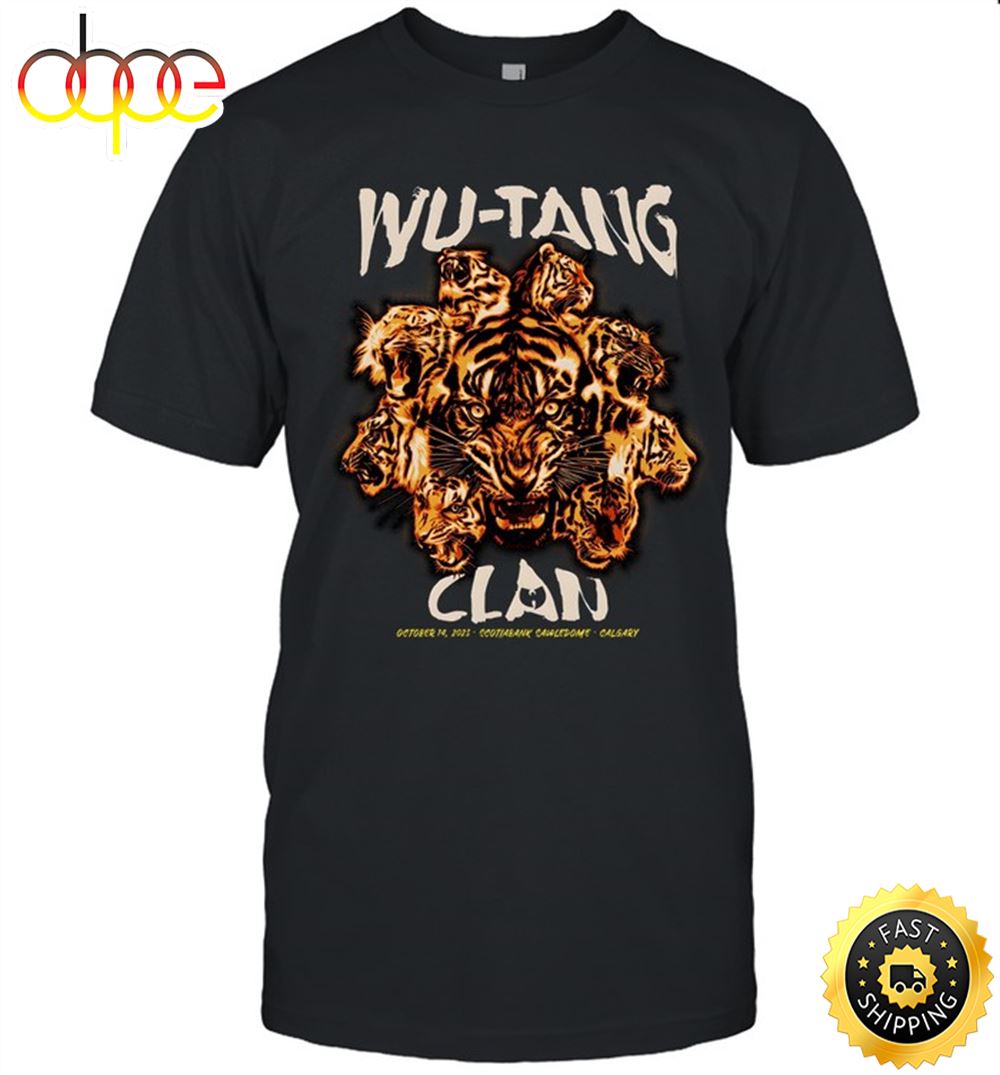 Wu Tang Clan Calgary Canada October 14 2023 Limited Tee R3xd1h