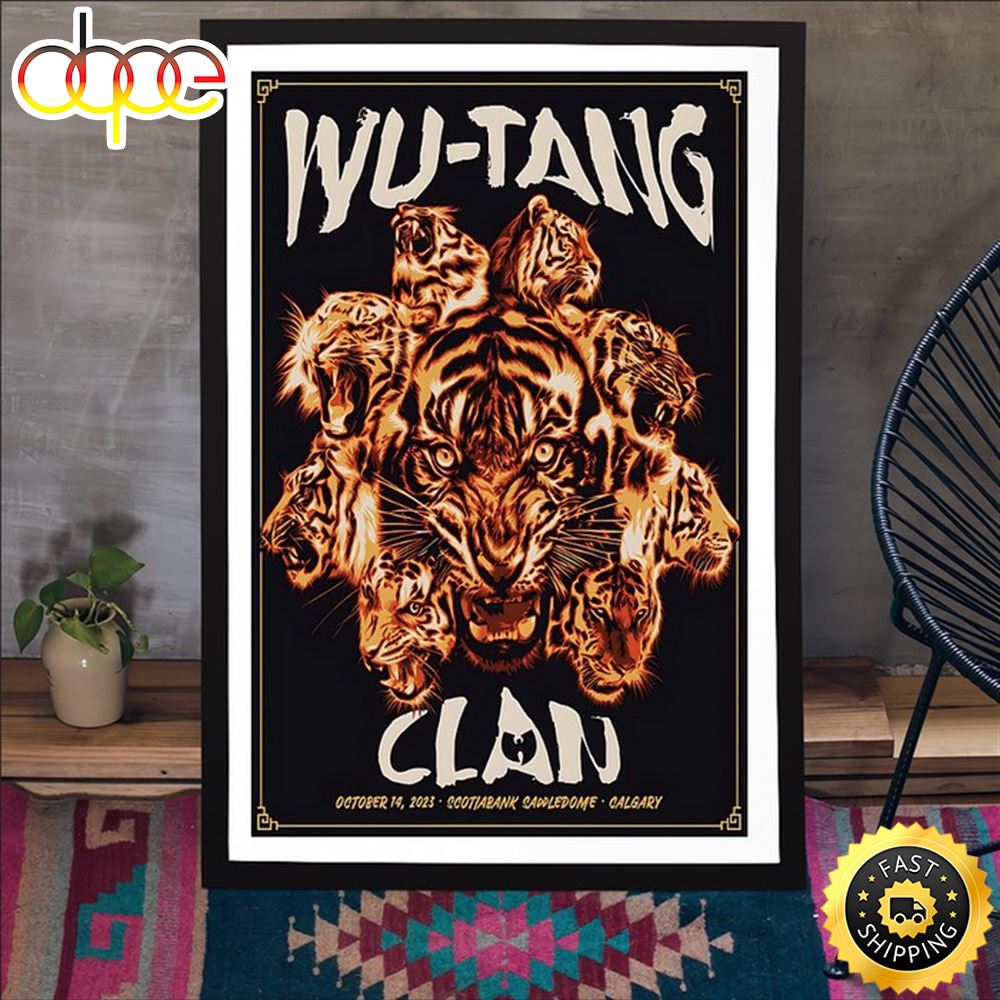 Wu Tang Clan October 14 2023 Scotiabank Saddledome Calgary Ab Poster Jh5rdp
