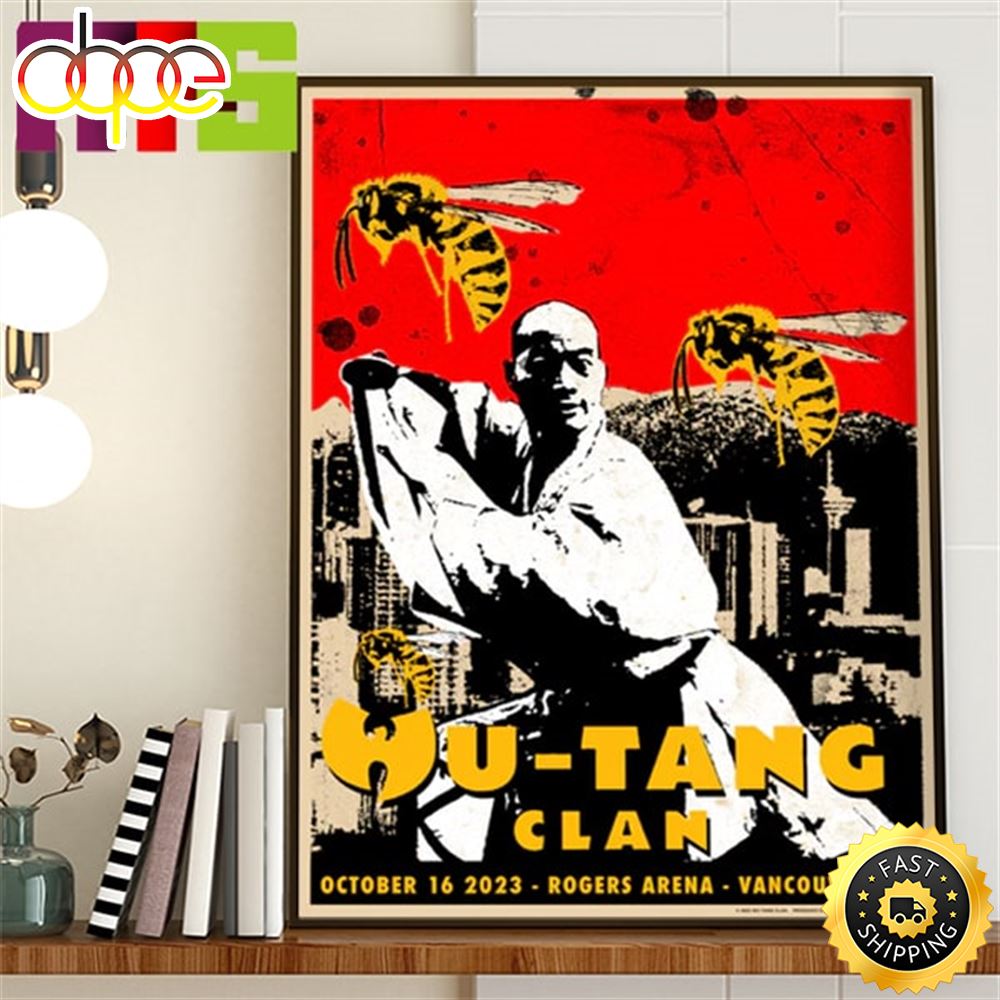 Wu Tang Clan Vancouver Bc At Rogers Arena On October 16th 2023 Home Decor Poster Canvas Jg8vho