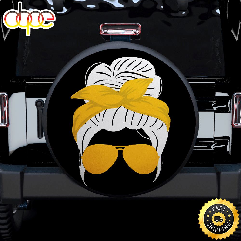 Yellow Turban Jeep Girl Car Spare Tire Covers Gift For Campers Yzdnwa