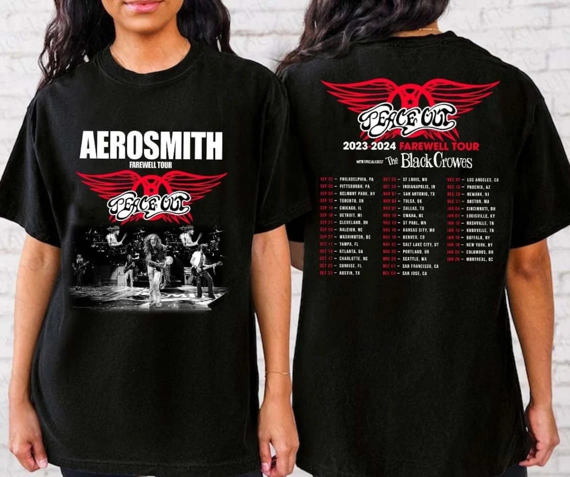 Aerosmith 2023 2024 Shirt Peace Out Farewell Tour With The Black Crowes Tour T Shirt Hat0xm.jpg