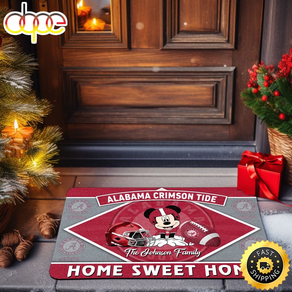 Alabama Crimson Tide Doormat Custom Your Family Name Sport Team And MK Doormat FootBall Fan Gifts EHIVM 52722 ArtsyWoodsy.Com K4kasc.jpg