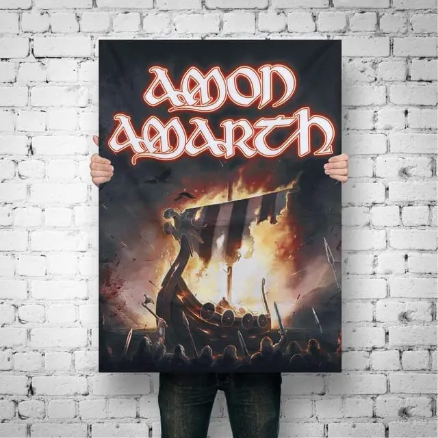 Amon Amarth Surtur Rising Canvas Classic Celebrity Canvas Poster Ngmjl7.jpg