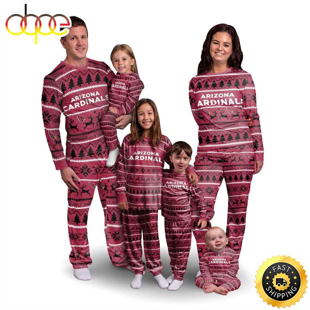 Arizona Cardinals NFL Patterns Essentials Christmas Holiday Family Matching Pajama Sets Gpkzth.jpg