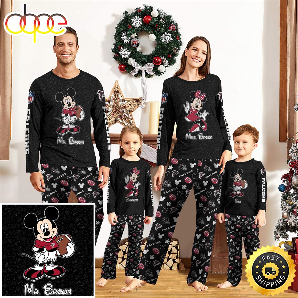Atlanta Falcons Sport And Disney Uniform Pajamas Mickey Mouse NFL Gifts For Kids Pajamas Mxa4qn.jpg
