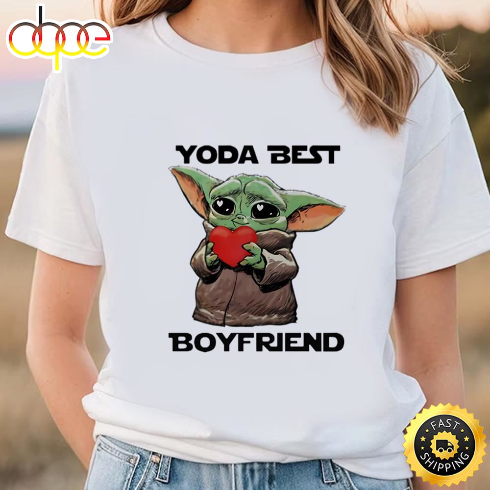 Baby Yoda Best Boyfriend Valentine Day T Shirt