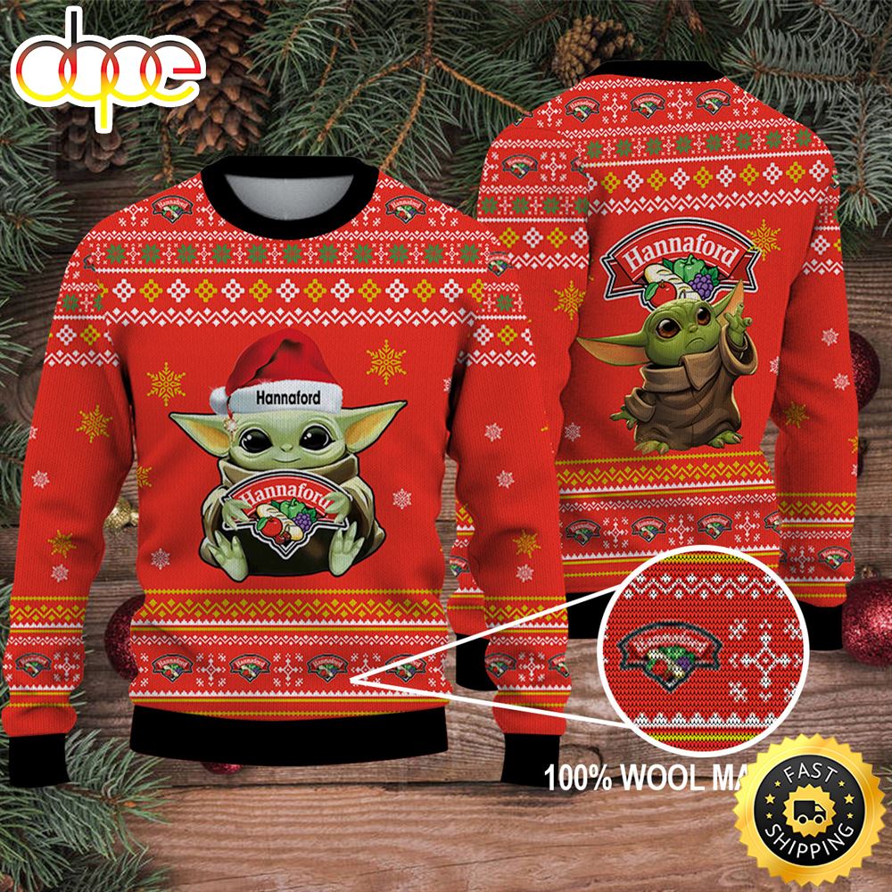 Baby Yoda Merry Christmas Ugly Sweater Hannaford