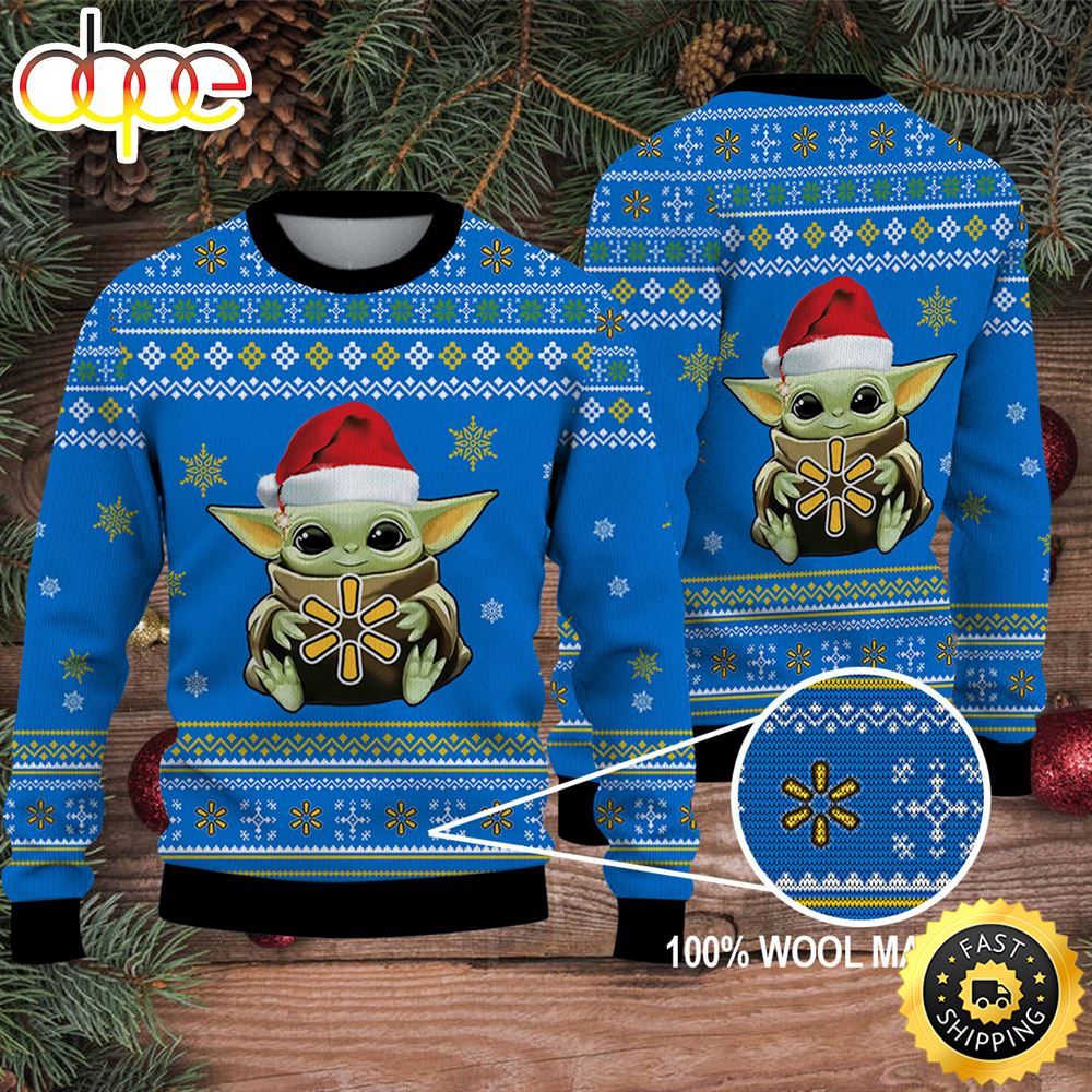 Baby Yoda Merry Christmas Ugly Sweater Walmart Musicdope80s