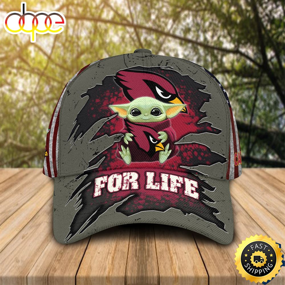 Baby Yoda NFL Arizona Cardinals For Life Cap