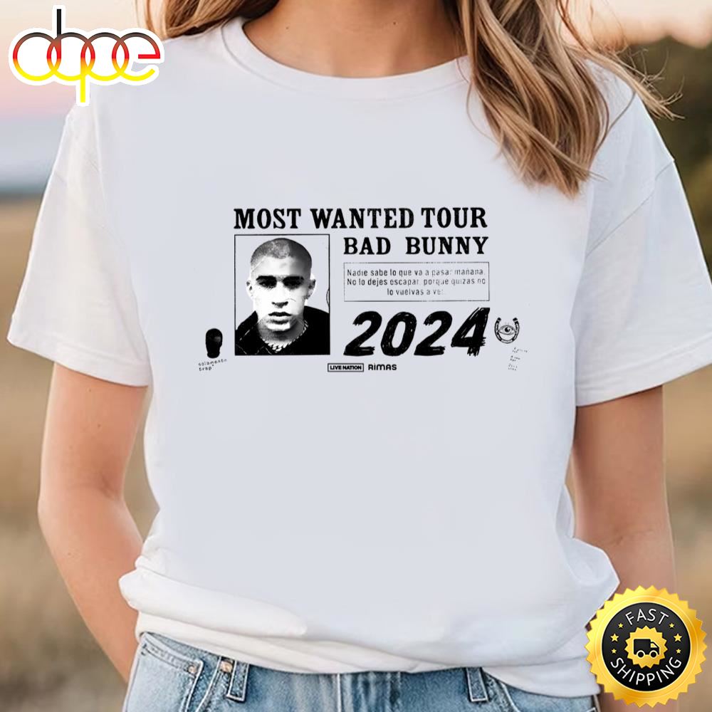 Bad Bunny Coming To The Wells Fargo Center In April 2024 Shirt T Shirt