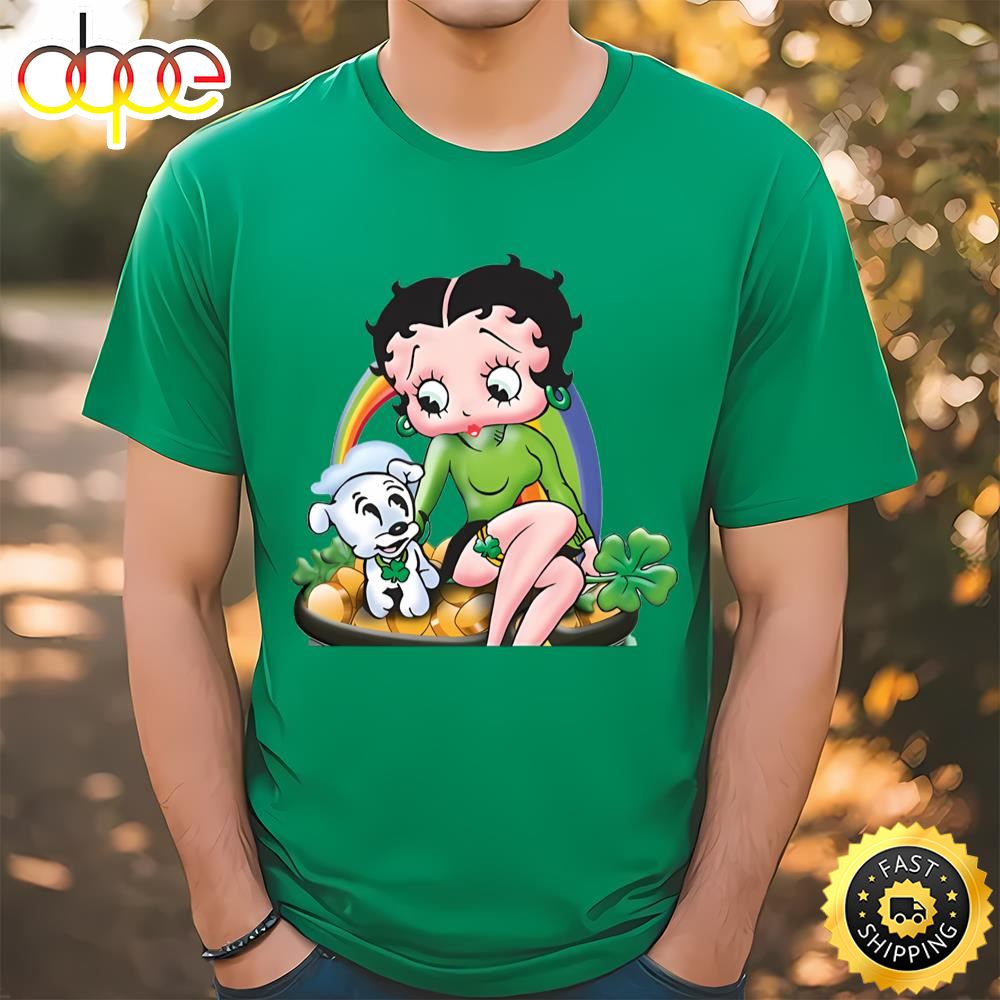 Betty Boop Irish St Patricks T Shirt Tee