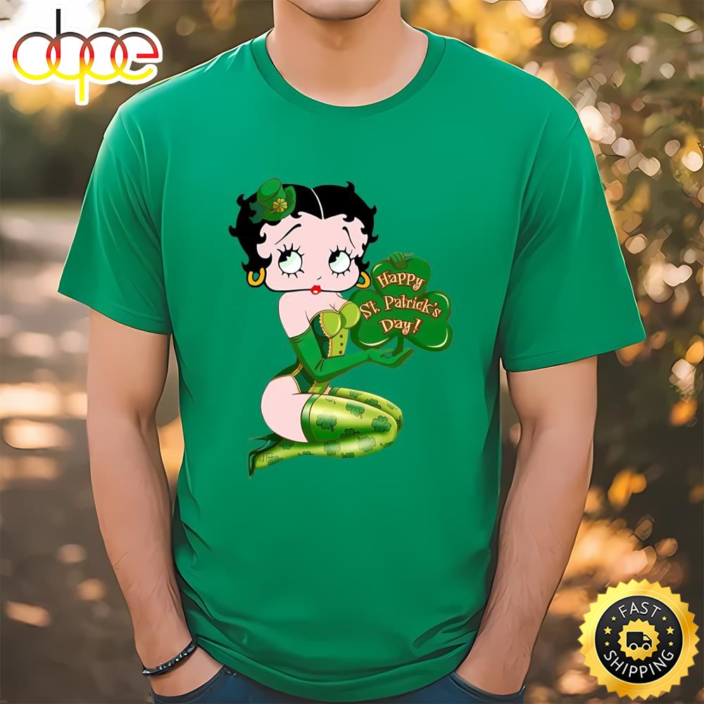 Betty Boop Pictures Archive Saint Patrick’s Day Unisex T Shirt Tshirt