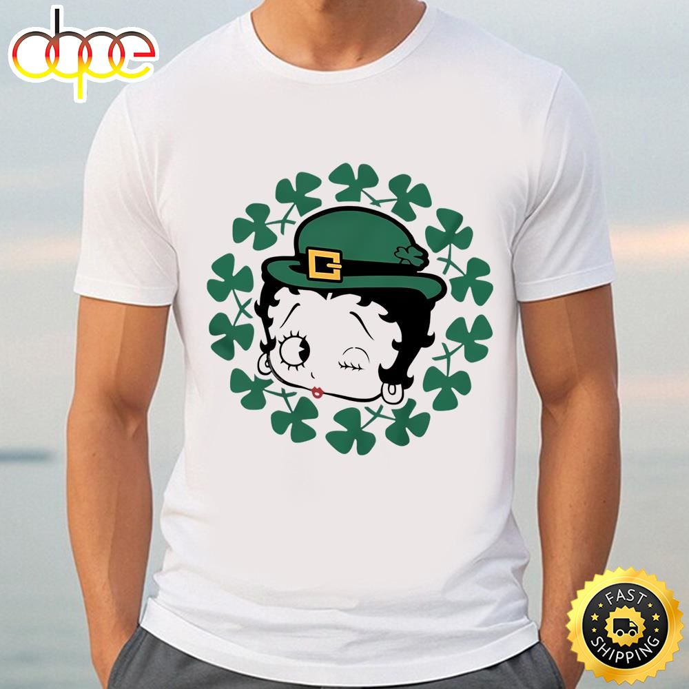 Betty Boop St Patricks Day Leprechaun Shirt T Shirt