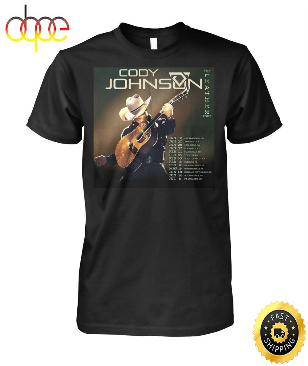 Cody Johnson The Leather Tour 2024 T Shirt
