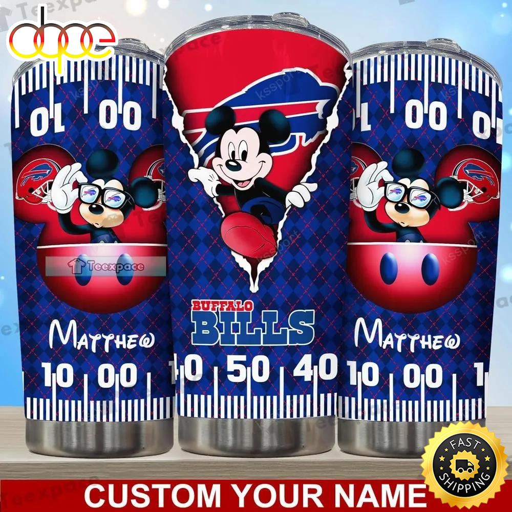Custom Buffalo Bills Mickey Disney Tumbler