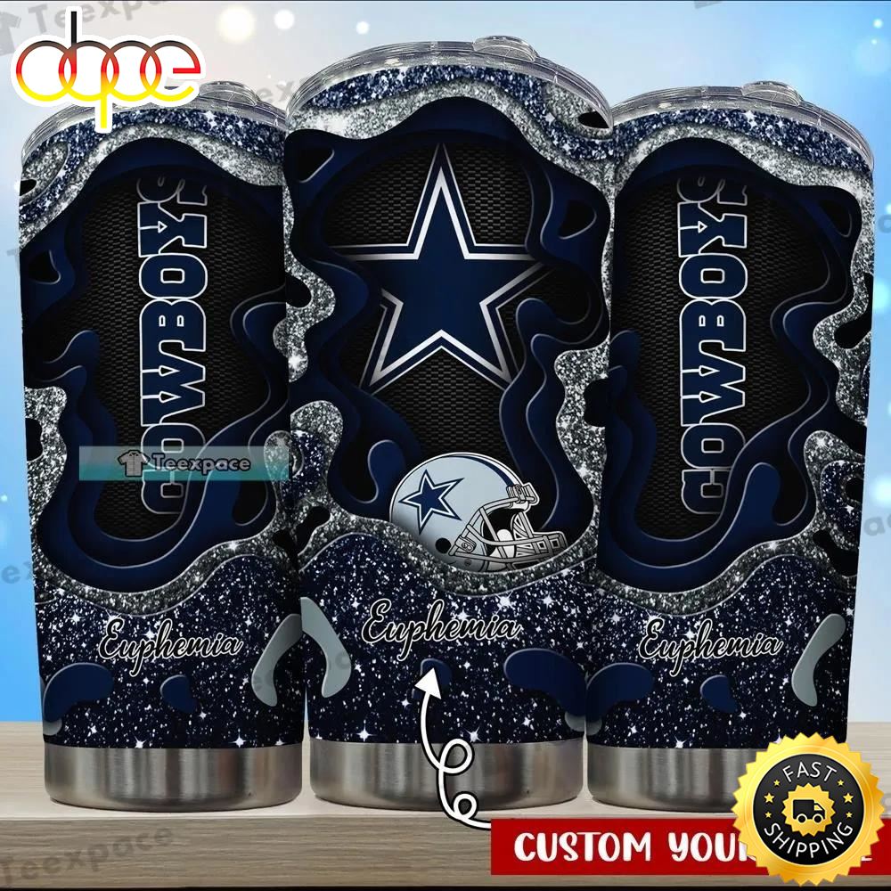 Custom Dallas Cowboys Shining Milky Way Tumbler