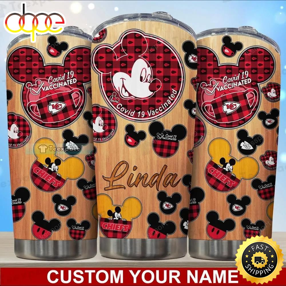 Custom Name Chiefs Mickey Mouse Guaranteed Tumbler