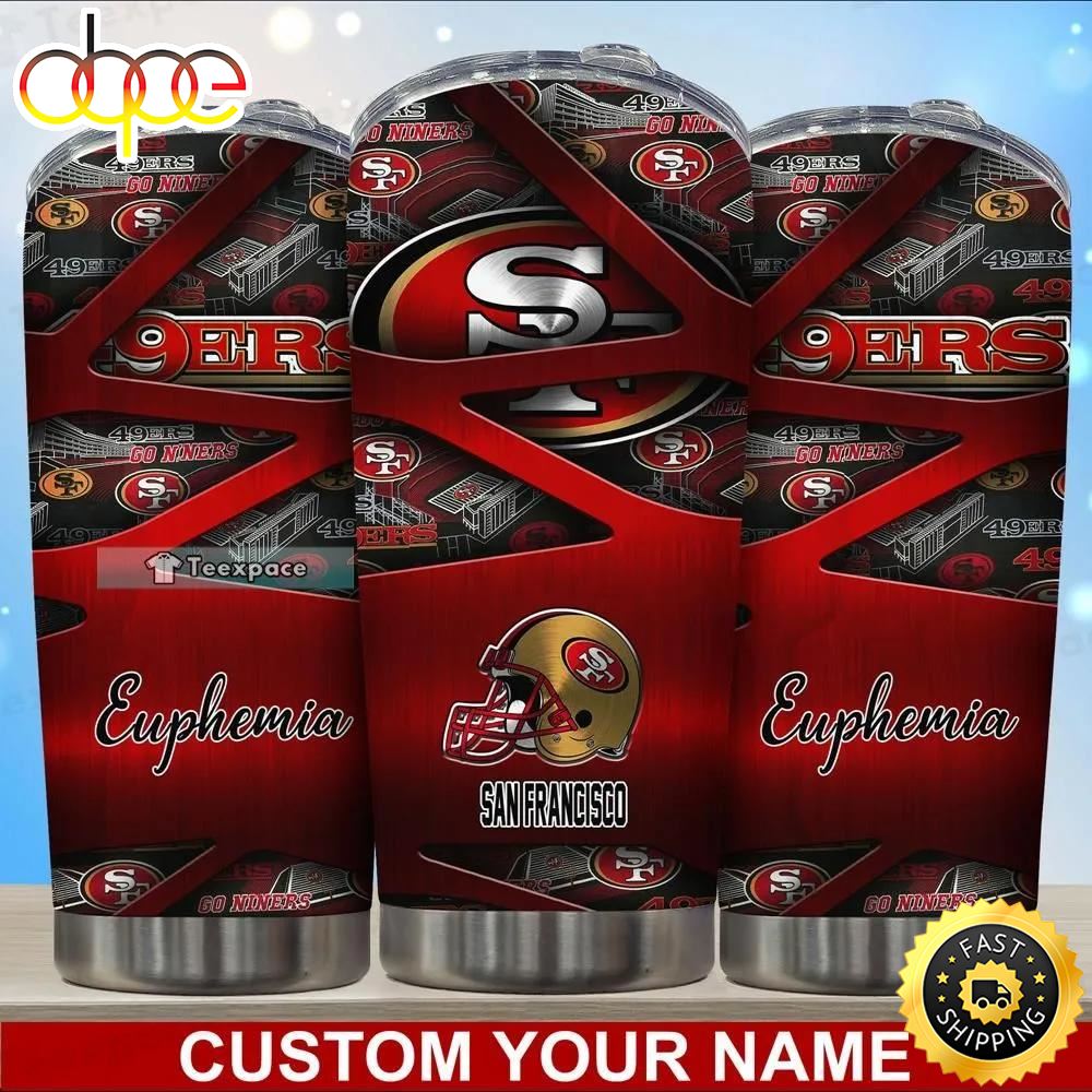Custom Name Graphic San Francisco 49ers Tumbler