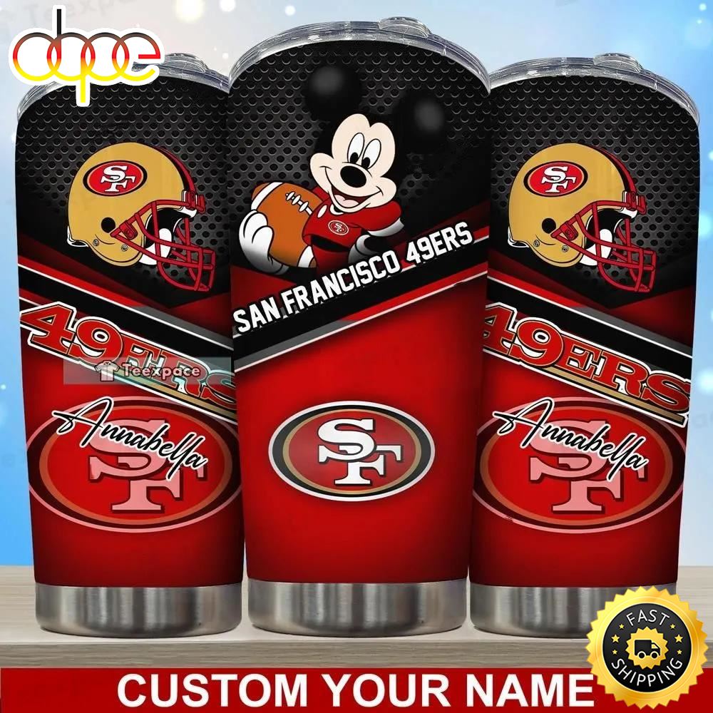 Custom San Francisco 49ers Mickey Quarterback Tumbler