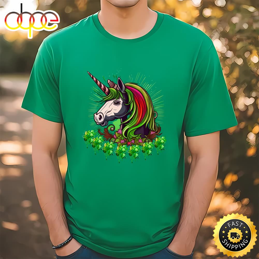 Cute And Funny St Patrickâ€™s Day Unicorn Design T Shirt Tshirt