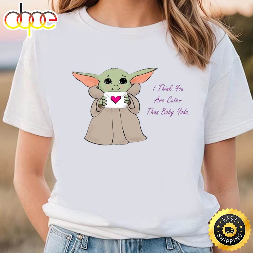 Cute Baby Yoda Valentine Shirt, Star War Valentine Shirt