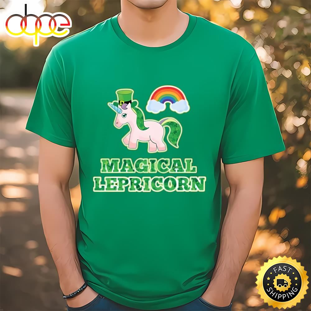 Cute Magical Lepricorn For St Patrick’s Day T Shirt Tee