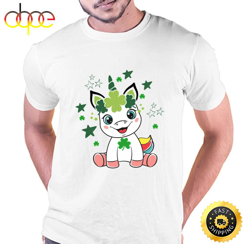 Cute Unicorn St Patricks Day T Shirt T Shirt