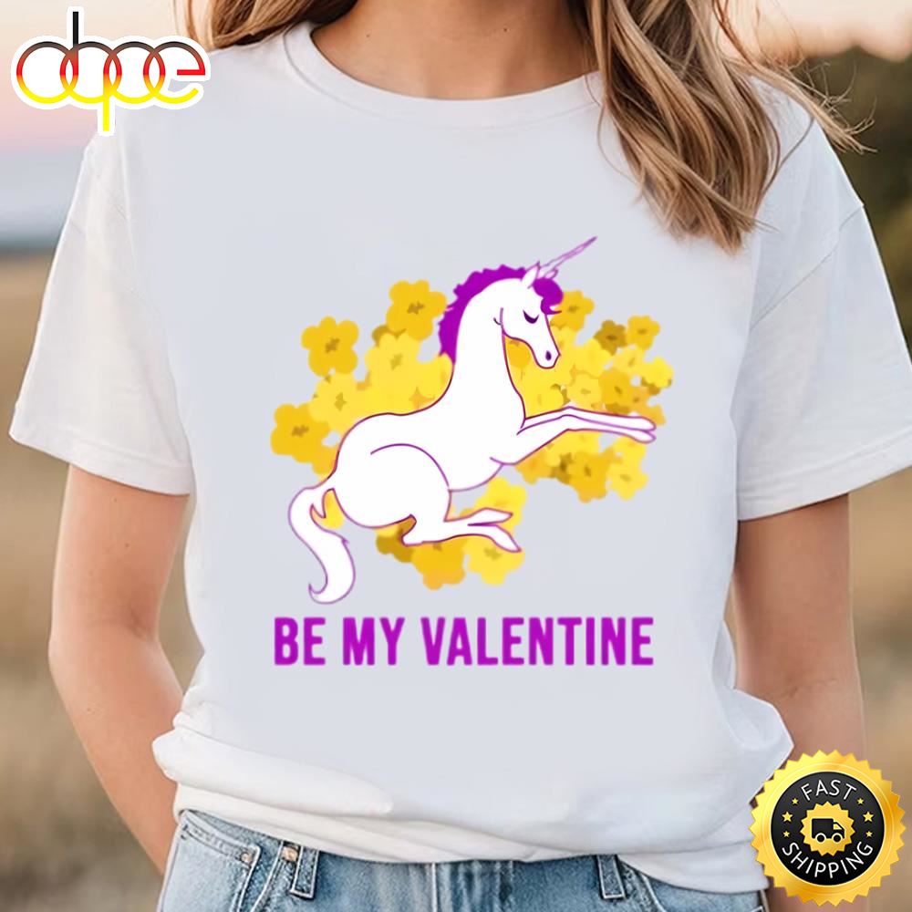 Cute Valentine Unicorn Valentine’s Day T Shirt