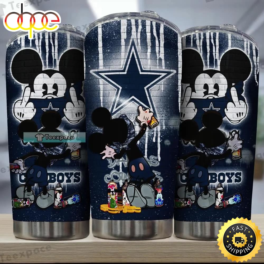 Dallas Cowboys Mickey Disney Graffiti Tumbler