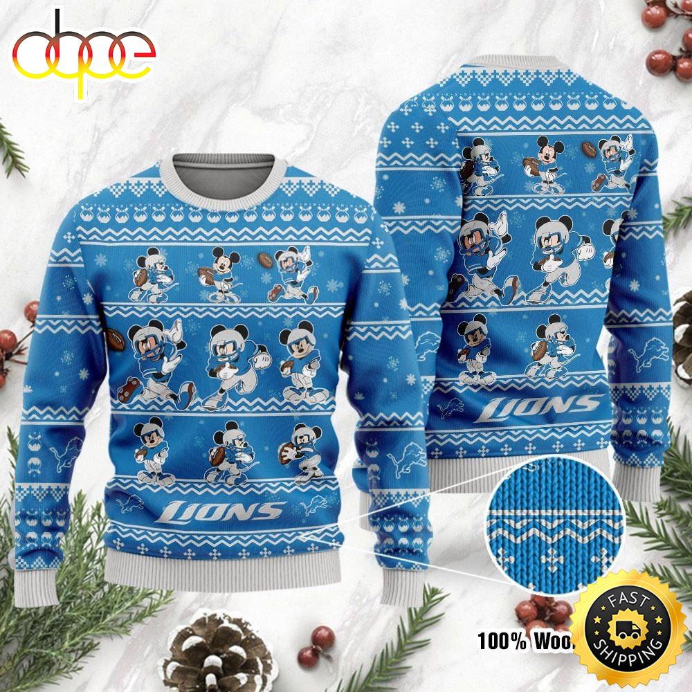 Detroit Lions Mickey Mouse Holiday Party Ugly Christmas Sweater Perfect Holiday Gift C466yn.jpg