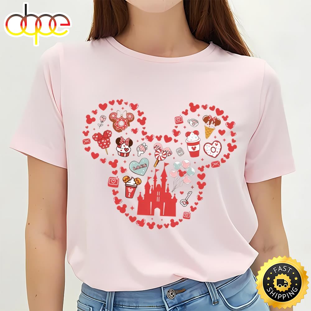 Disney Castle Valentine’s Day Shirt