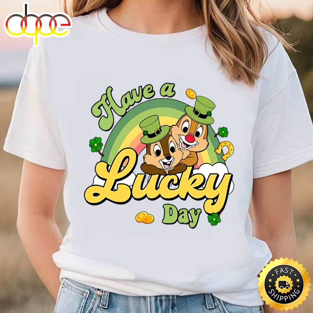 Disney Have A Lucky Day Shirt, Chip And Dale Cute Shirt Tee