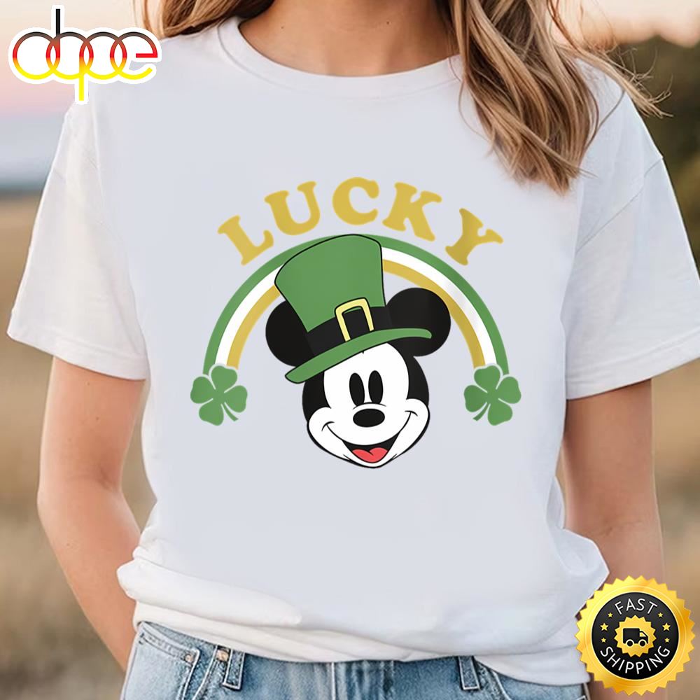 Disney Mickey And Friends St. Patrick’s Day Lucky Mickey T Shirt T Shirt