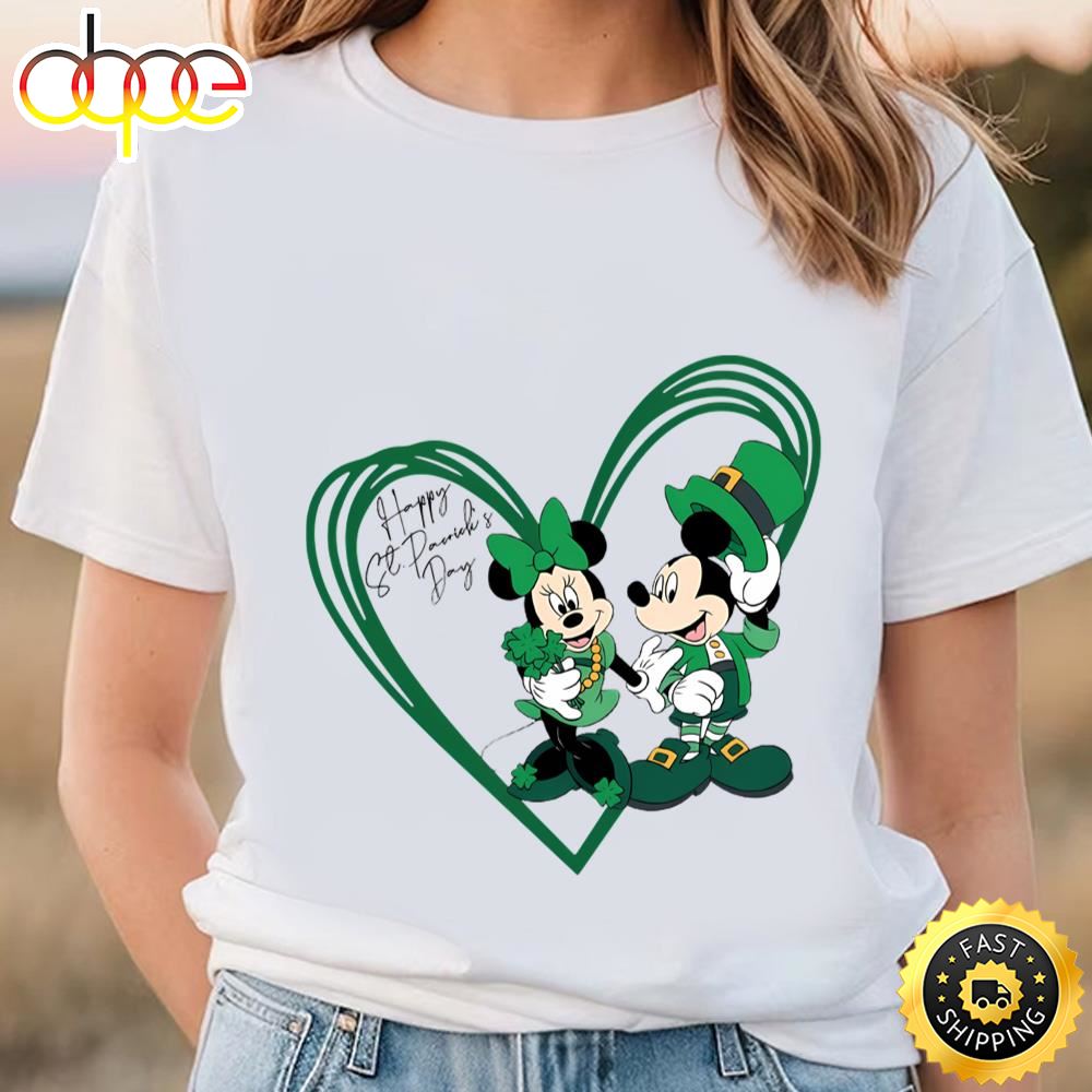 Disney St. Patrick’s Day Mickey And Minnie Shirt Tshirt