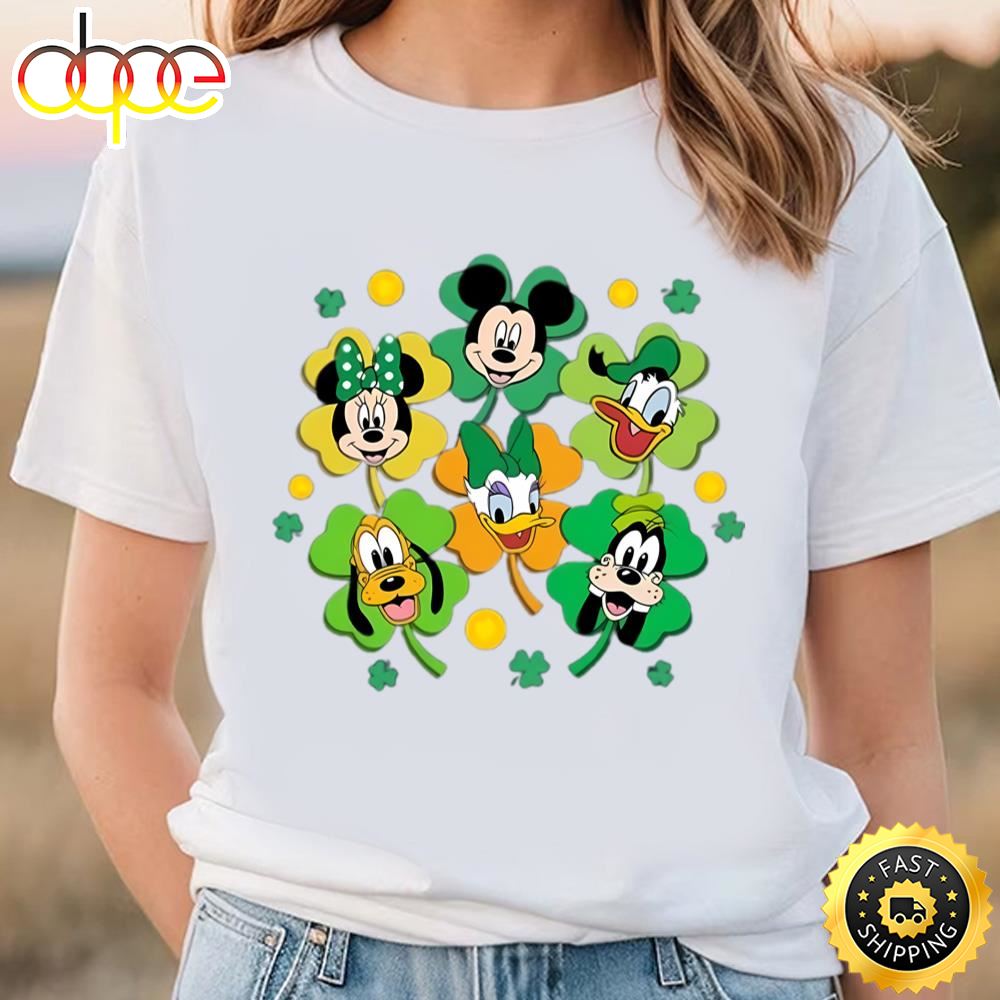 Disney St Patricks Day T Shirt, Lucky Mickey Shirt Tee