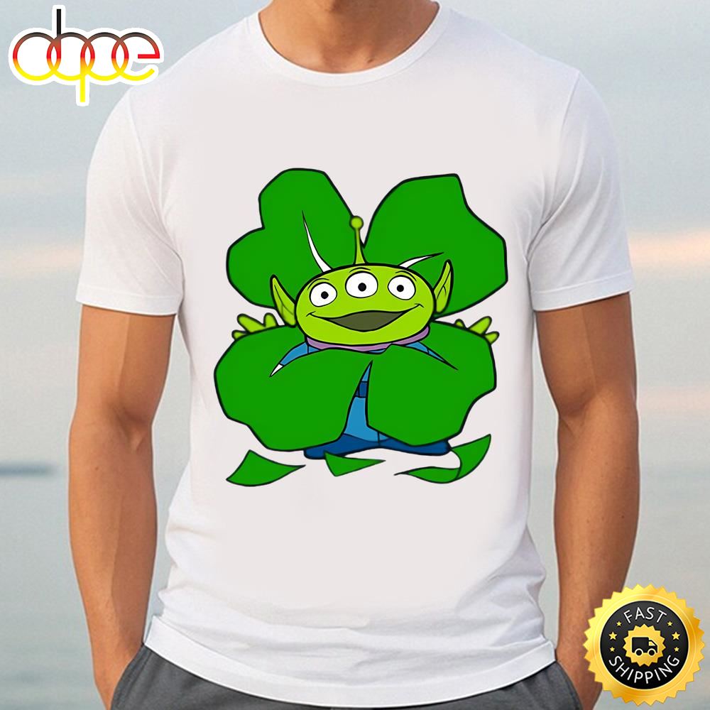 Disney And Pixar Toy Story Alien Shamrock St. Patrick’s Day Shirt Tshirt