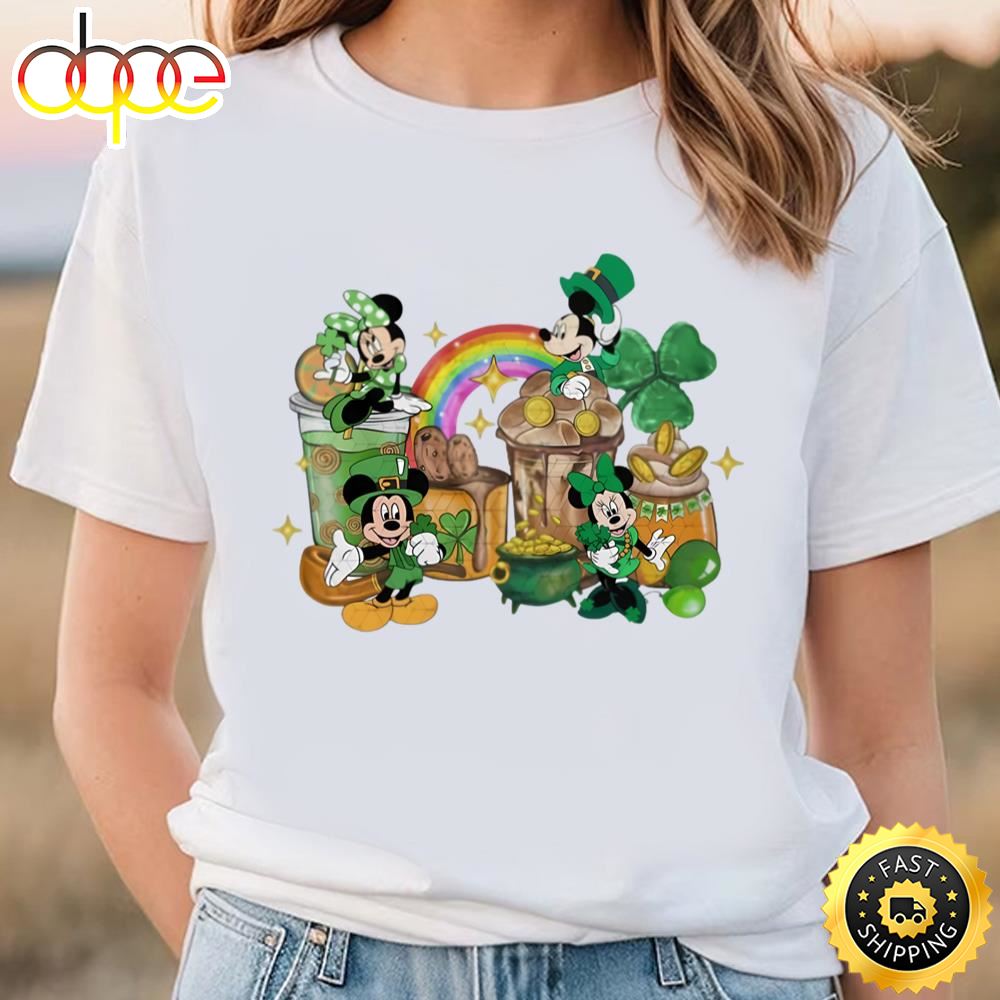 Disneyy St. Patricks Day Shirt, Green Mickey Lucky Shamrock Shirt T Shirt