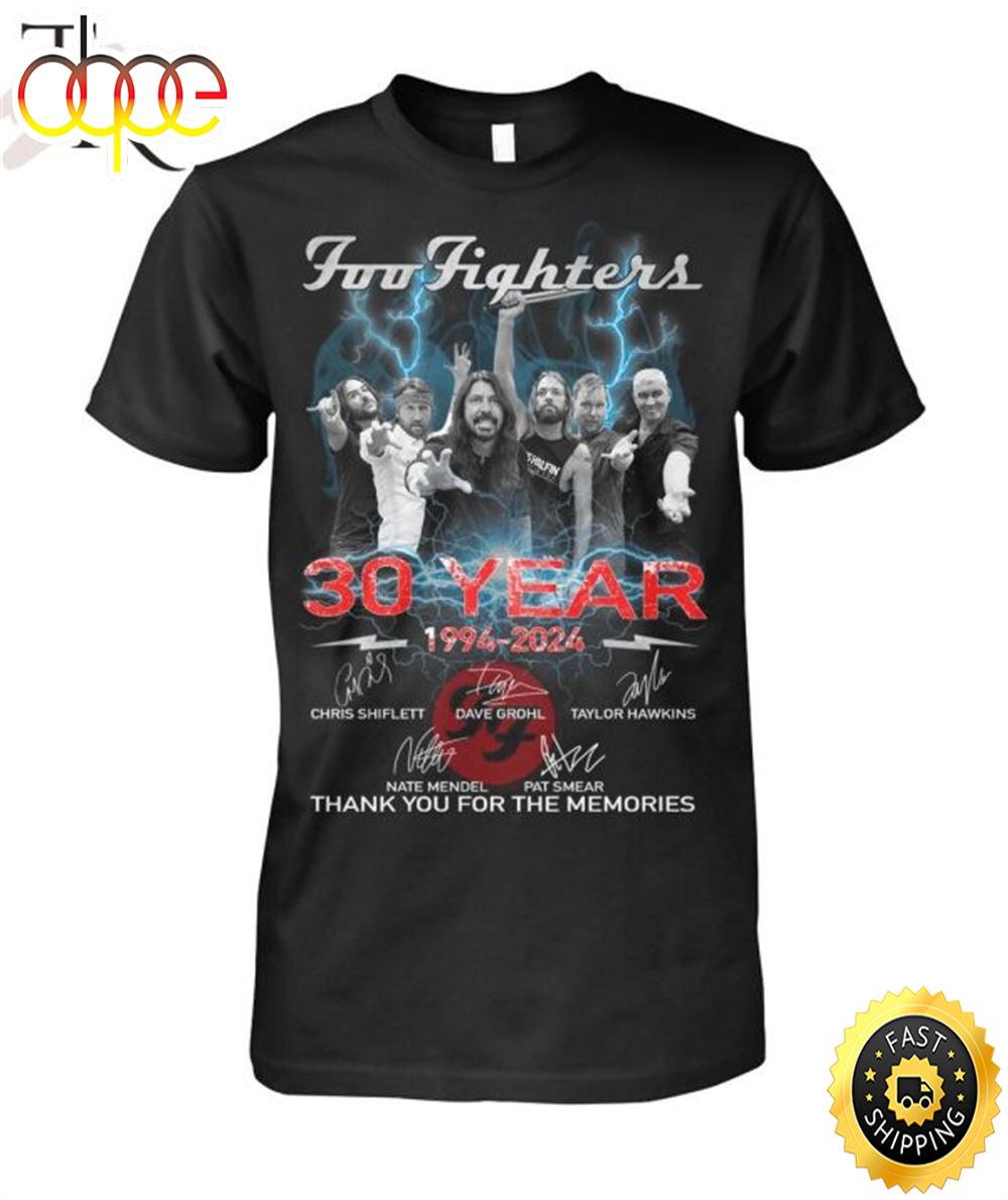 Foo Fighters 30 Years 1994 2024 Thank You For The Memories Unisex T Shirt P1zzq3.jpg