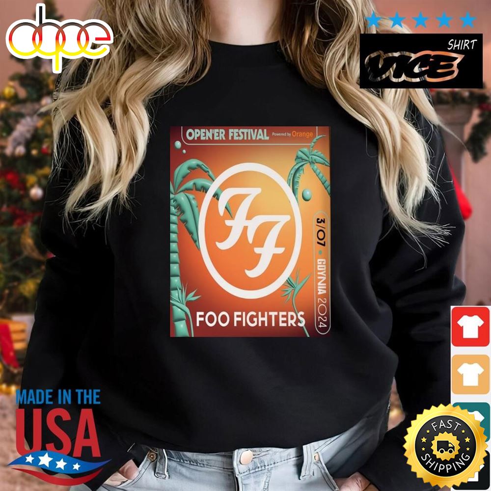 Foo Fighters At Opener Festival 3 July 2024 Shirt
