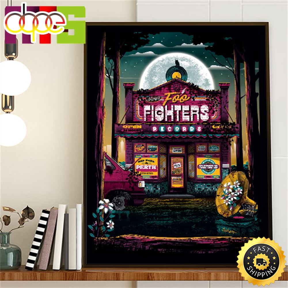 Foo Fighters Perth Australia At Hbf Park On November 29th 2023 Home Decor Poster Eupdym.jpg