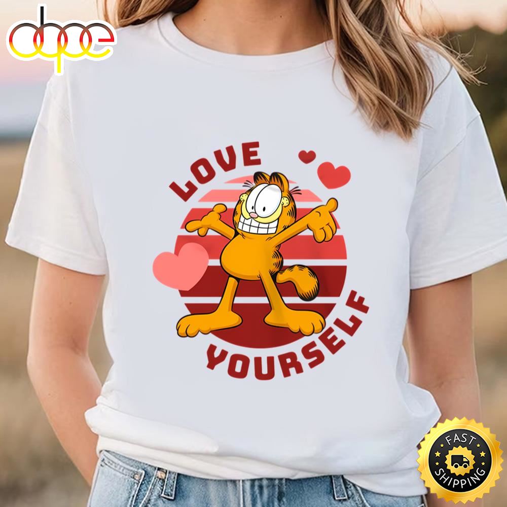 Garfield Love Yourself Valentine T Shirt
