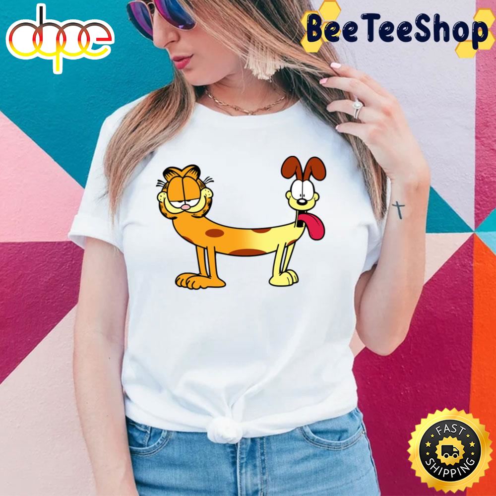 Garfield Movie Funny Catdog Cartoon Cute Odie Catdog Mashup Trending Unisex T Shirt Uqviyh.jpg