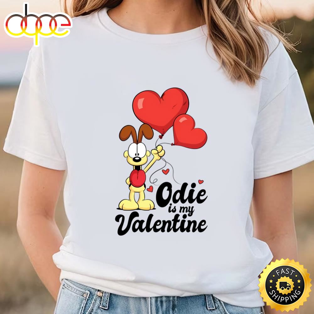 Garfield Odie Is My Valentine T Shirt