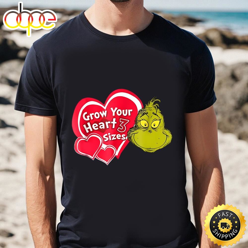 Grinch Grow Your Heart Valentine T Shirt