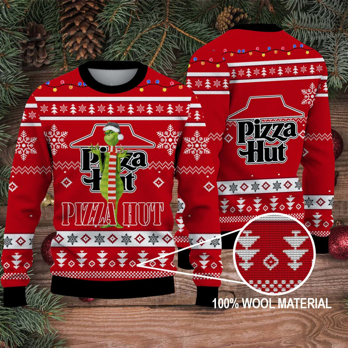 Grinch Movie 2023 The Grinch Merry Christmas Ugly Sweater Pizza Hut Ze5upy.jpg