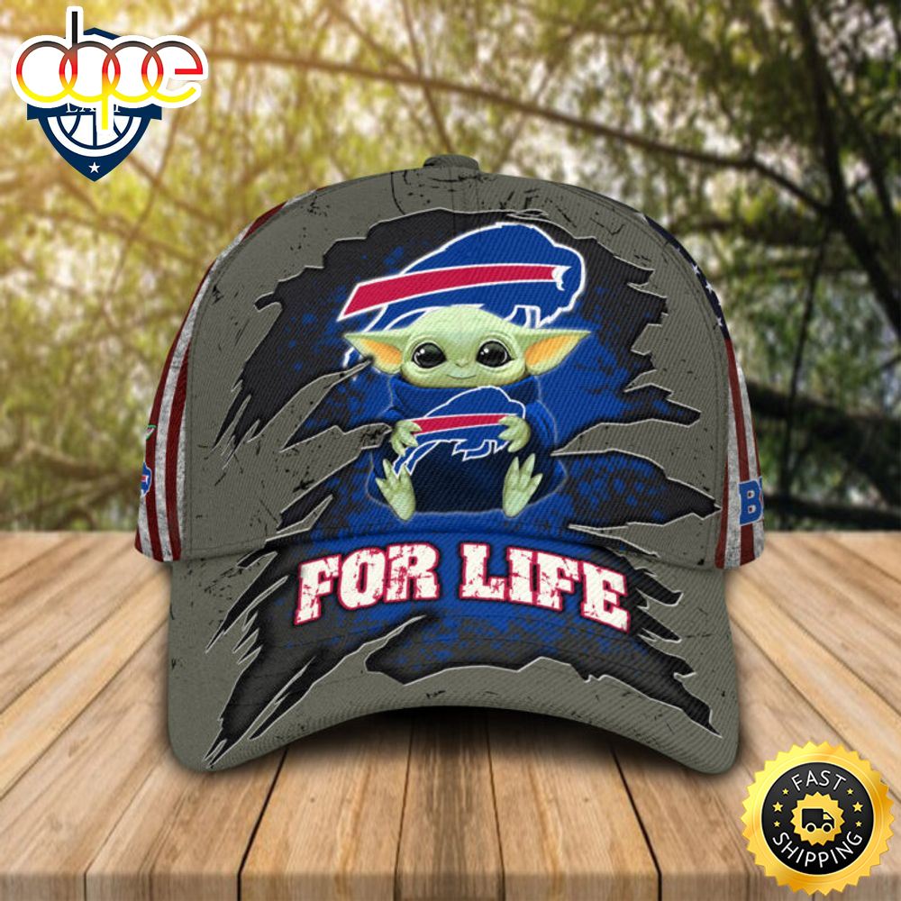 HOT Baby Yoda Hug Buffalo Bills Logo For Life Cap