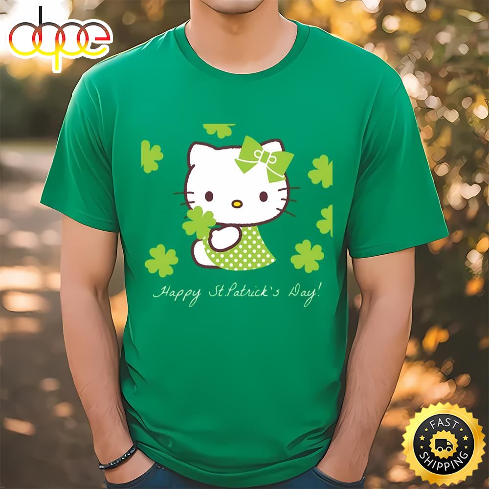 Happy St. Patrick’s Day Hello Kitty Shirt T Shirt
