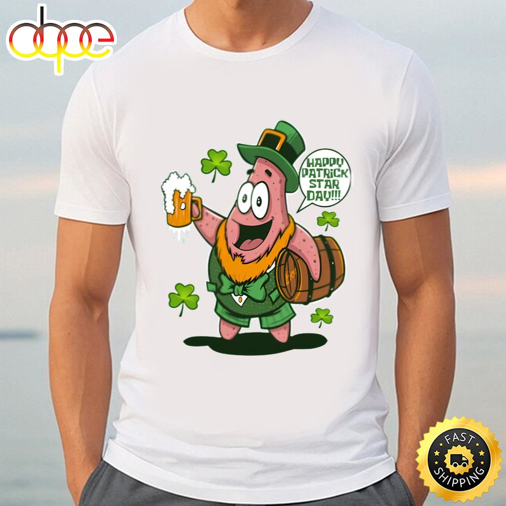 Happy St Patrick Patrick Star Day T Shirt Tshirt